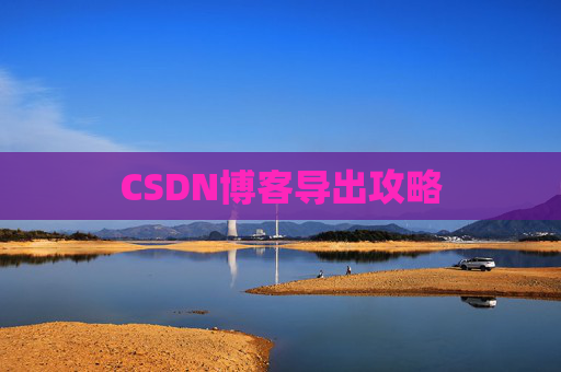 CSDN博客导出攻略
